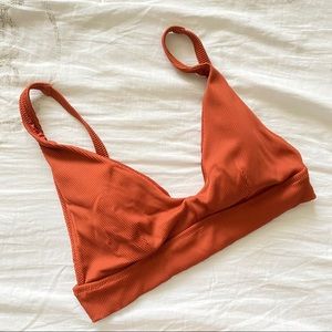 Rust Triangle Bikini Top